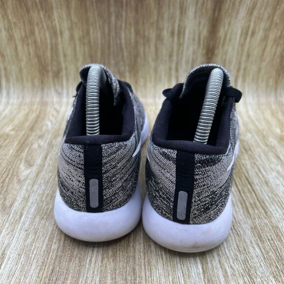 Nike LunarEpic Low Flyknit Women's Size 7‎ Oreo Black Running Shoes Sneakers - Picture 4 of 9